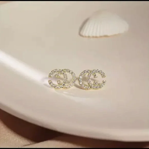 Cc Zircon Crystal Earrings - Picture 7 of 12